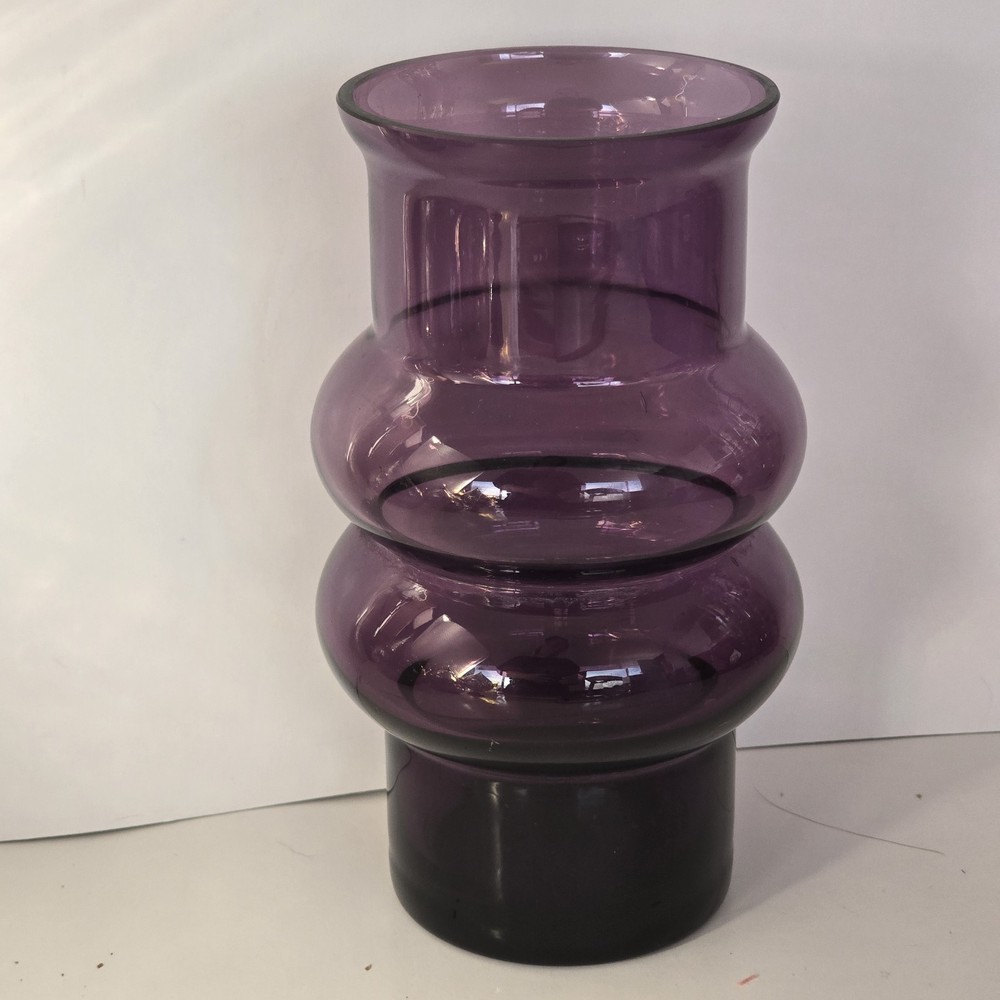 Vintage Amethyst Purple Art Glass Vase