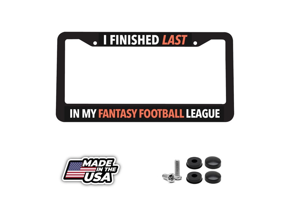 Last-Place Fantasy Football NFL Sports License Plate Frame