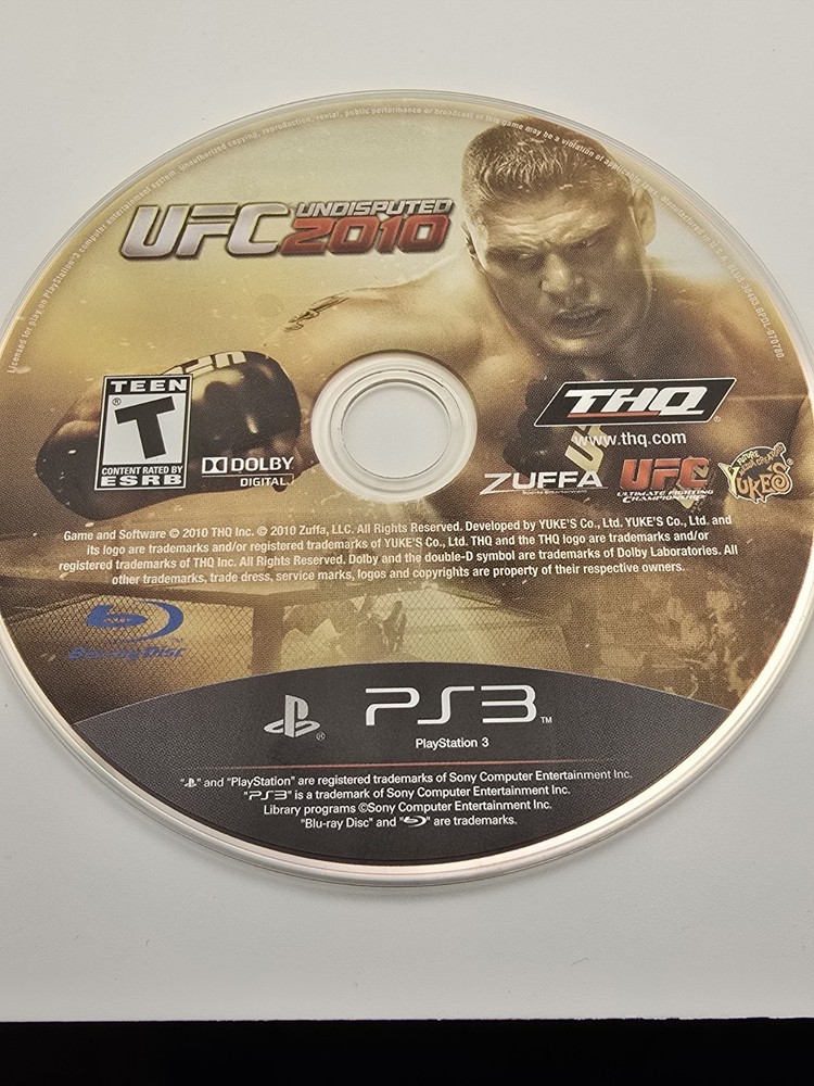 UFC Undisputed 2010 (Sony PlayStation 3, 2010)- Disc Only NOT TESTED
