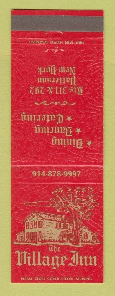 Matchbook Cover - Village Inn Restaurant Patterson NY