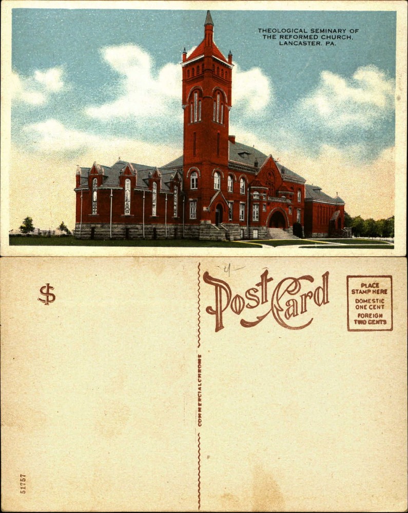 Theological Seminary of the Reformed Church Lancaster PA unused