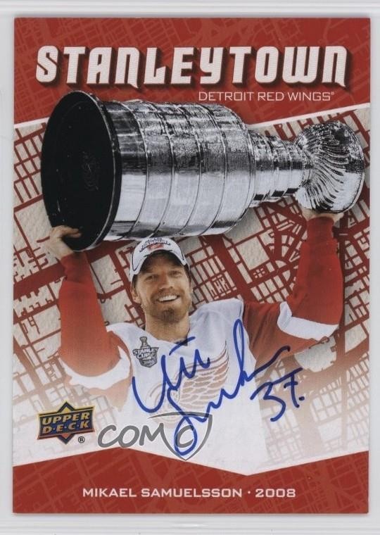 2025 Detroit Red Wings Centennial Stanleytown Signatures Mikael Samuelsson AutoFulfilled by COMC - World’s largest consignment service
