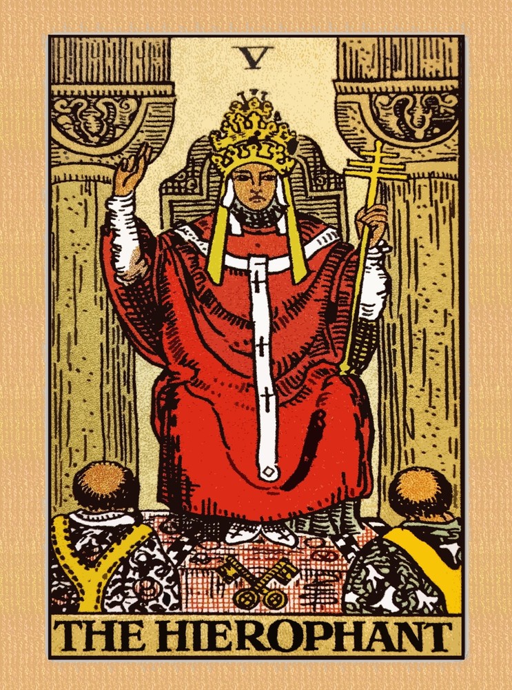 Vintage Tarot Card The Hierophant Mystic Wall Art Decor Poster 11417