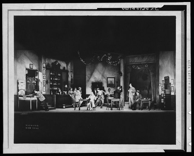 Photo:Broadway New York City 1940s Theater Stage Set Interior Scene