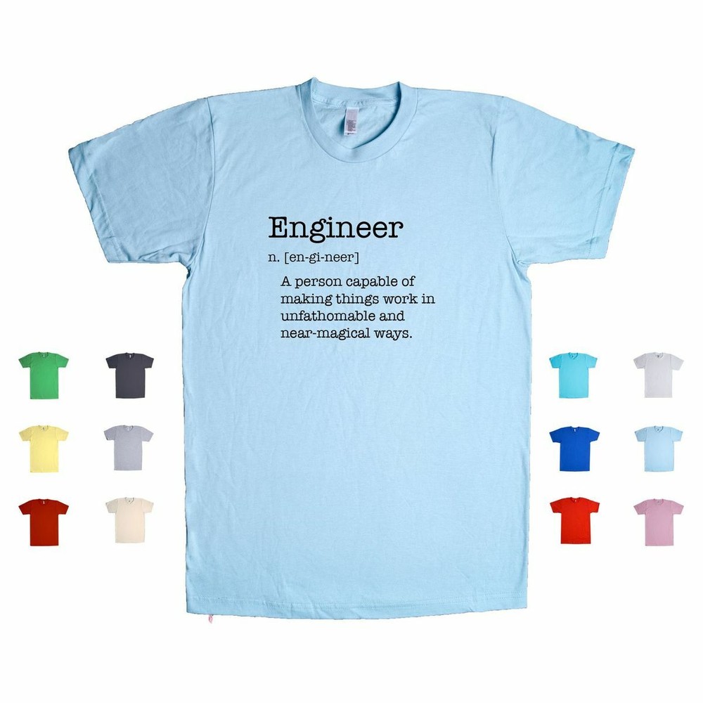 Engineer Definition A Person Capable Of Making Things Work Magic Unisex T Shirt