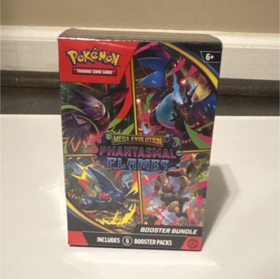 SEALED Pokémon TCG Mega Evolution—Phantasmal Flames Booster Bundle Box 6 Packs