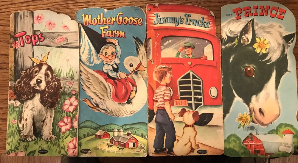 Whitman 1950s Diecut Storybooks Lot of 4
