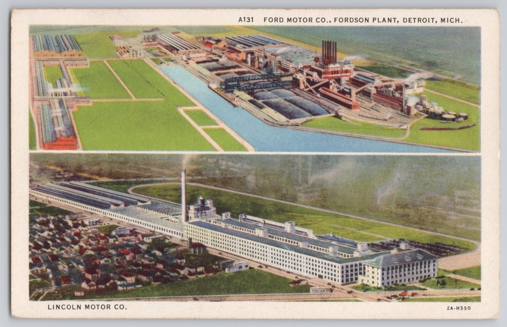 Detroit, Michigan Fordson Plant & Lincoln Motor Co., Ford ., Linen