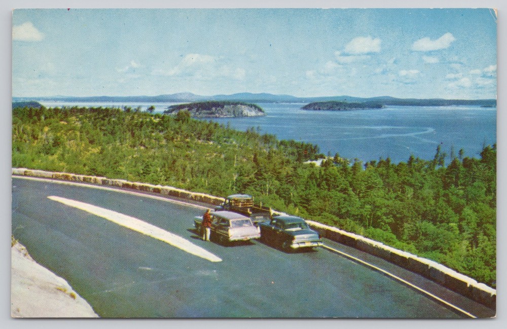 Frenchman's Bay and Bar Harbor in Acadia National Park, Maine Unposted Postcard-image