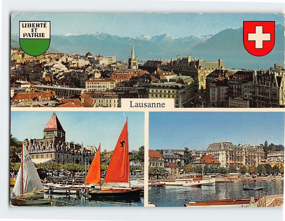 Postcard Lausanne Switzerland