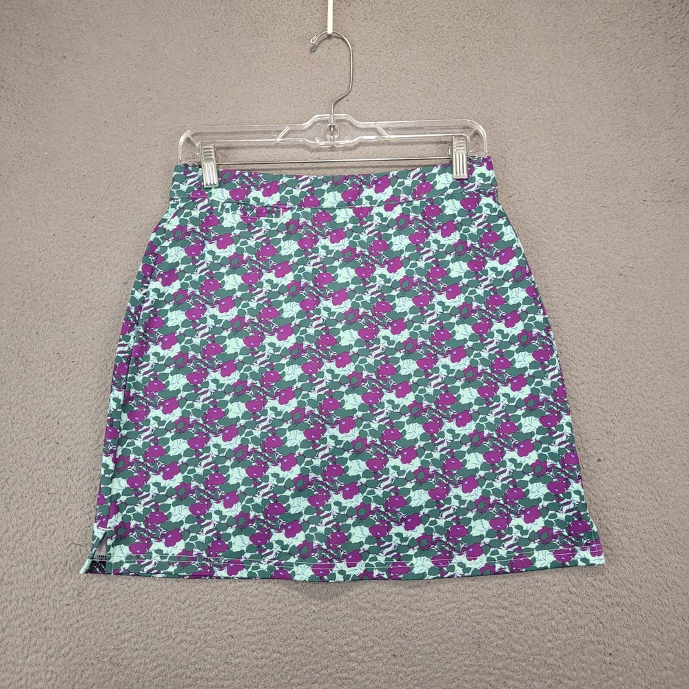 Peter Millar Womens Small Abstract Print Mini Skort Pull On Tennis Skirt-image