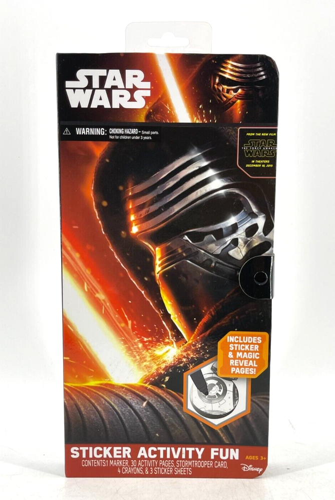NIB Star Wars The Force Awakens Sticker Activity Fun Portfolio Play Set Craft