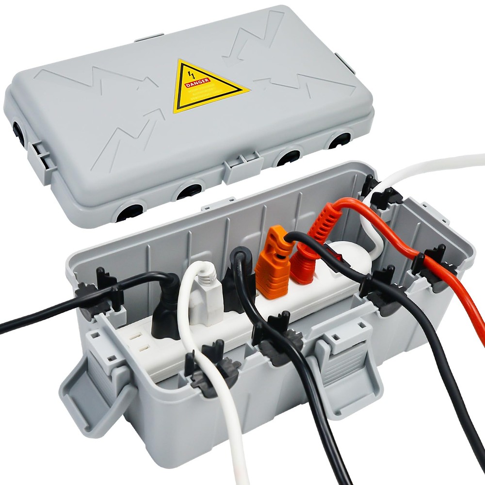 Medium Outdoor Electrical Box(10.6x5.5x4.5inch),Weatherproof Connection Box w...