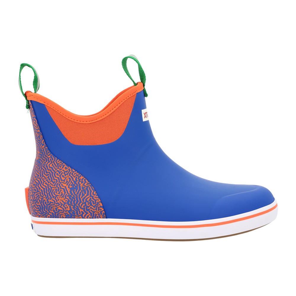 Xtratuf Mens Blue Pull-On Rain Boots Ankle Deck Casual Round Toe XMAB2