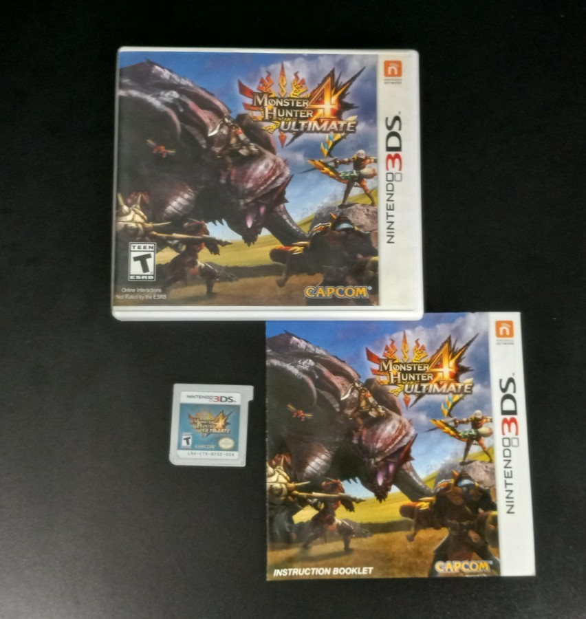 Monster Hunter 4 Ultimate Nintendo 3DS Complete CIB - TESTED -