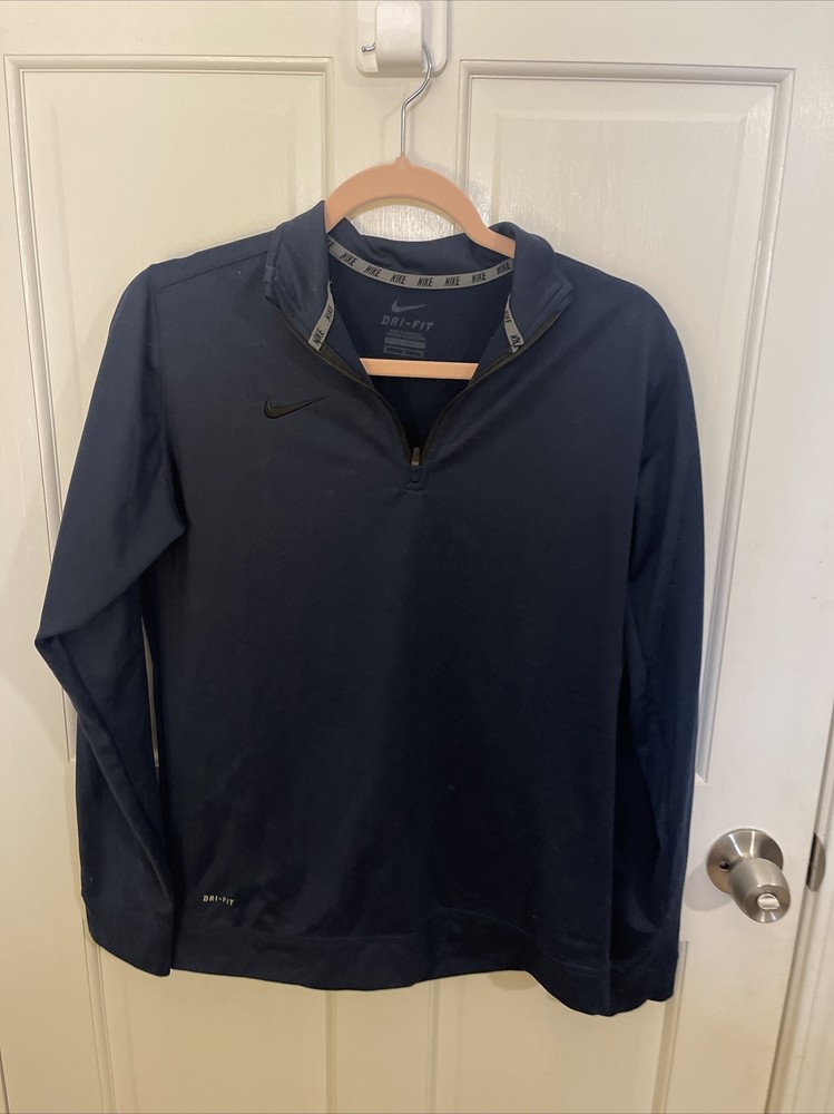 Nike Dri-FIT  Women’s 1/4 Zip Performance Pullover Medium Blue