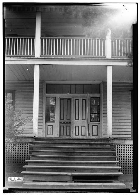 Talladega Alabama King Plantation 1937 Front Entrance Historic House HABS
