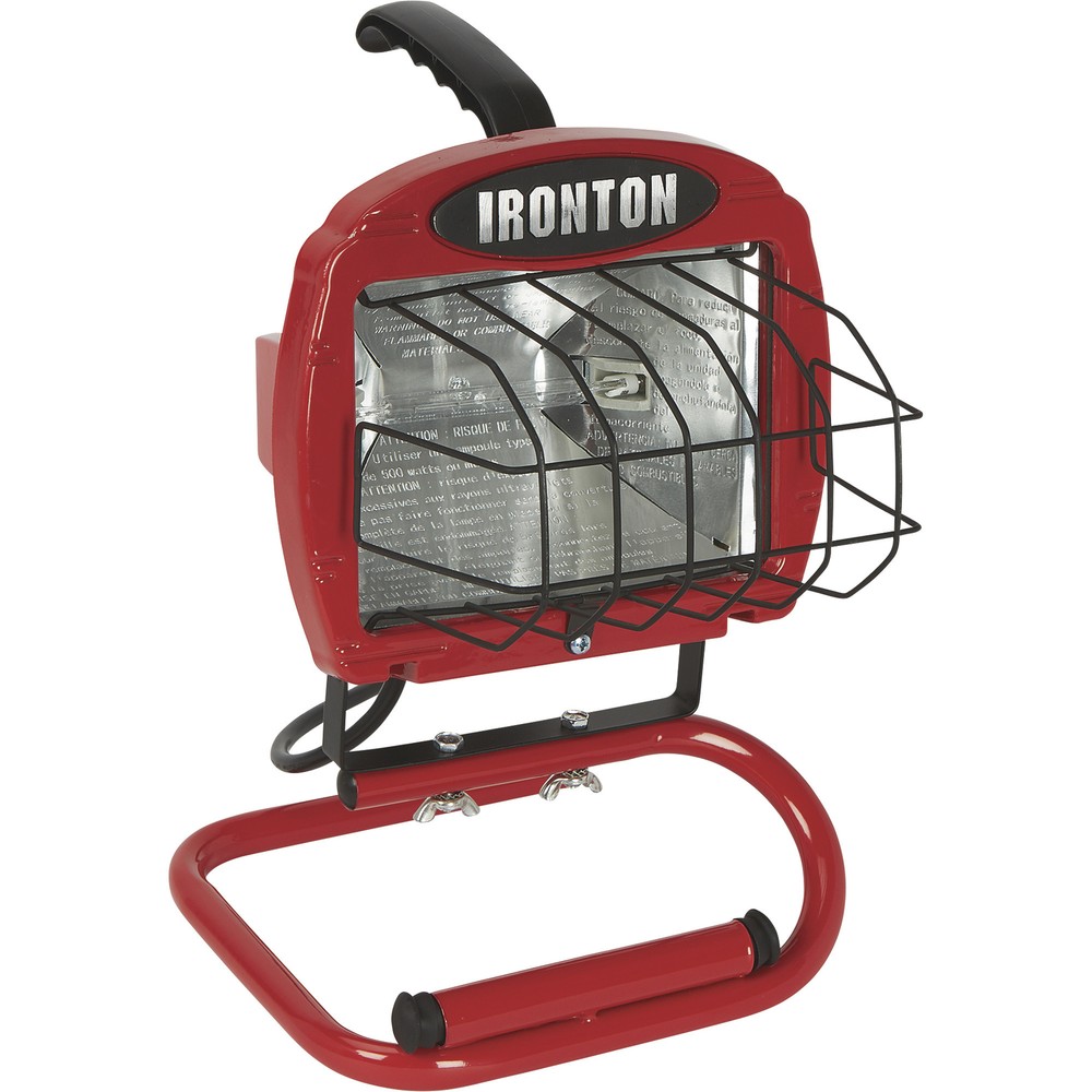Ironton Halogen Portable Work Light,  500 Watts