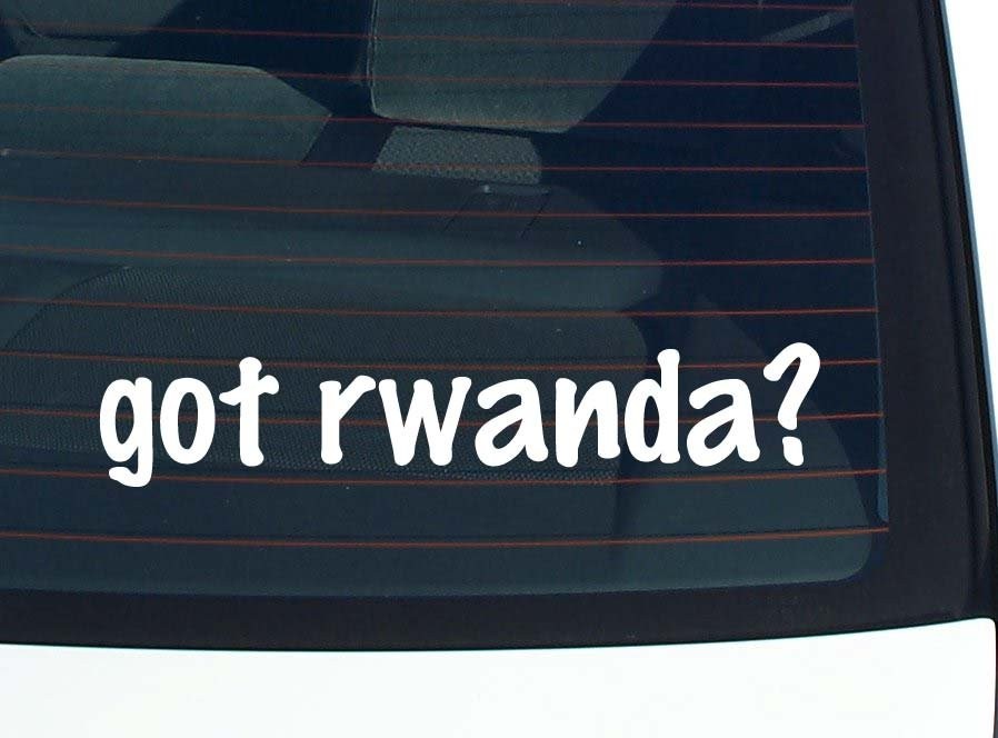 Rwanda Car Decal Funny Vinyl Bumper Sticker for Window