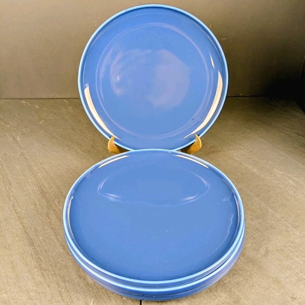 Set Of 4 Dansk Kobenstyle Nordic Blue Lunch/Salad Plates 8.25