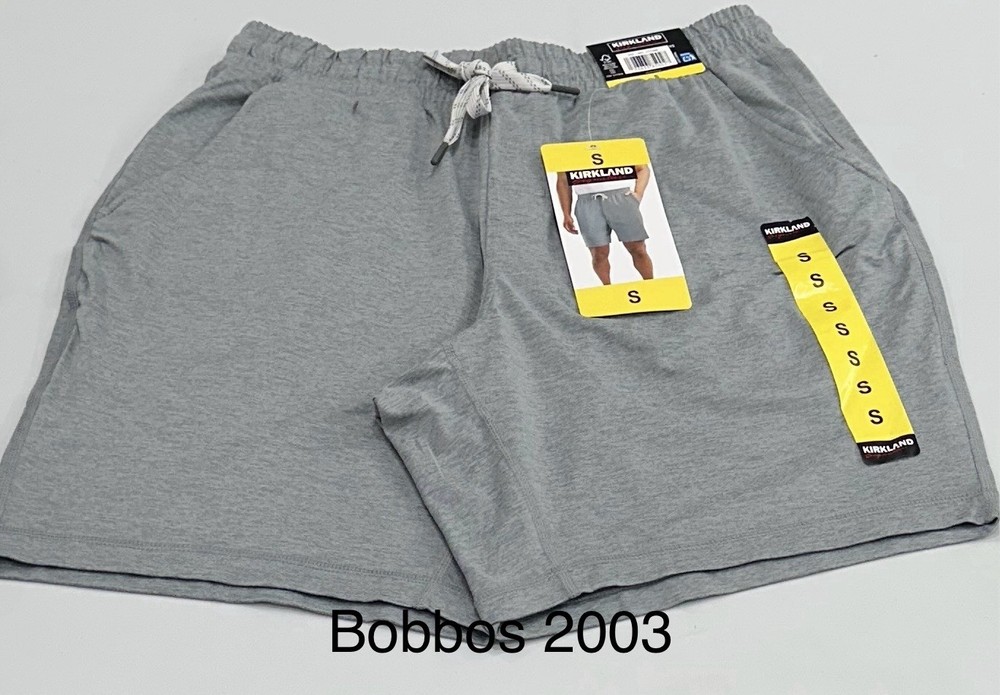 Kirkland Signature Men’s Moisture-Wicking Fabric Shorts, Gray, Size S