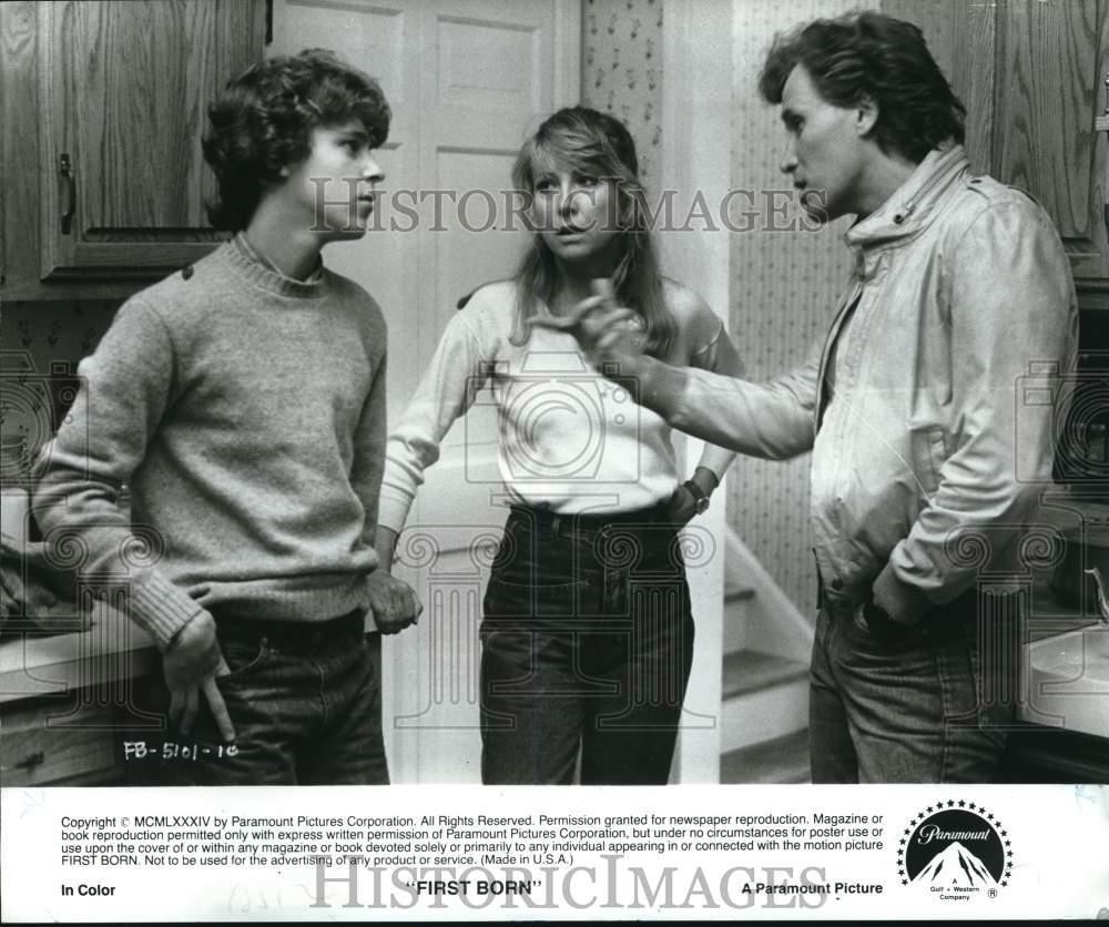 1984 Press Photo Christopher Collet, Peter Weller & Teri Garr in 