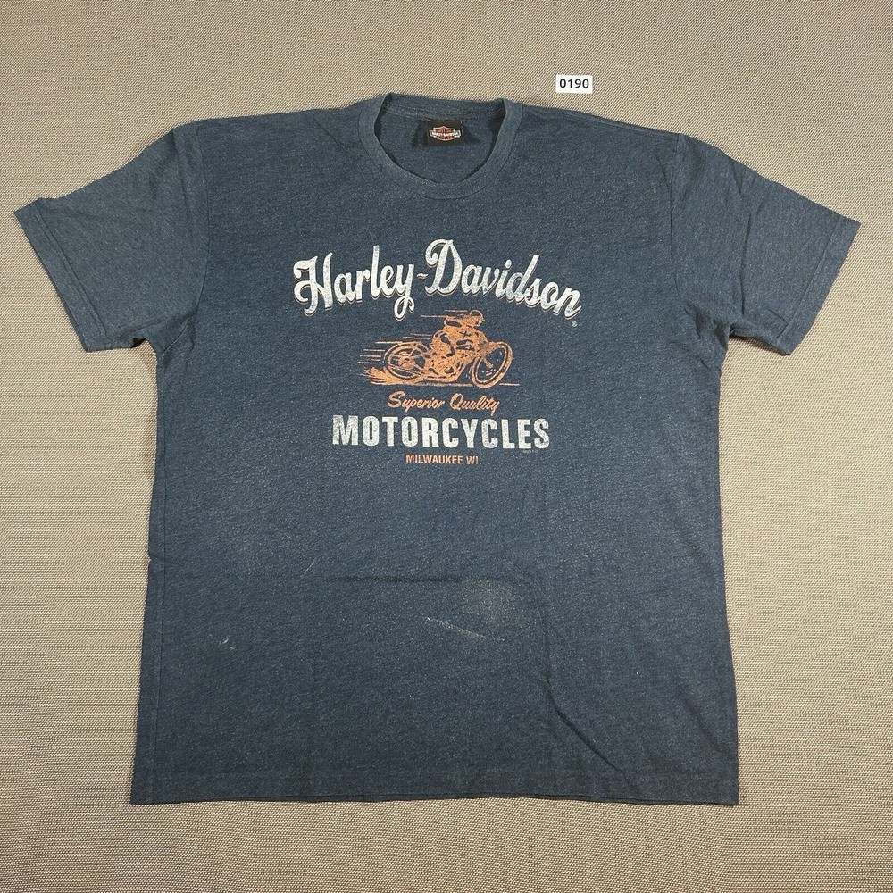 Harley Davidson T-Shirt Scottsdale Arizona Spellout Size Large Grey Short Sleeve