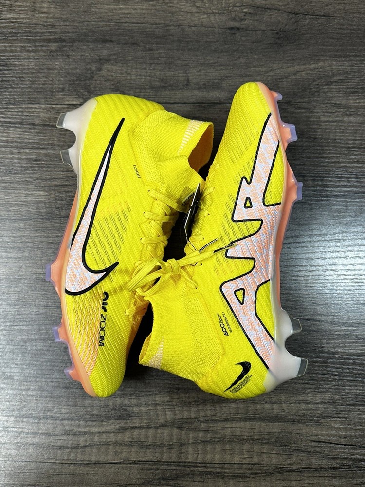 Nike Zoom Superfly 9 Elite FG Yellow Strike DJ4977-781 Men’s Size 8