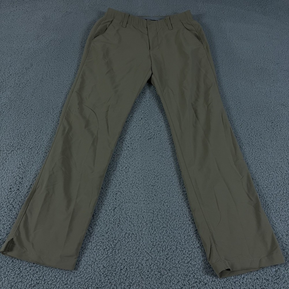 Under Armour Pants Mens 32x32 Beige Match Play Chino Performance Golf Preppy