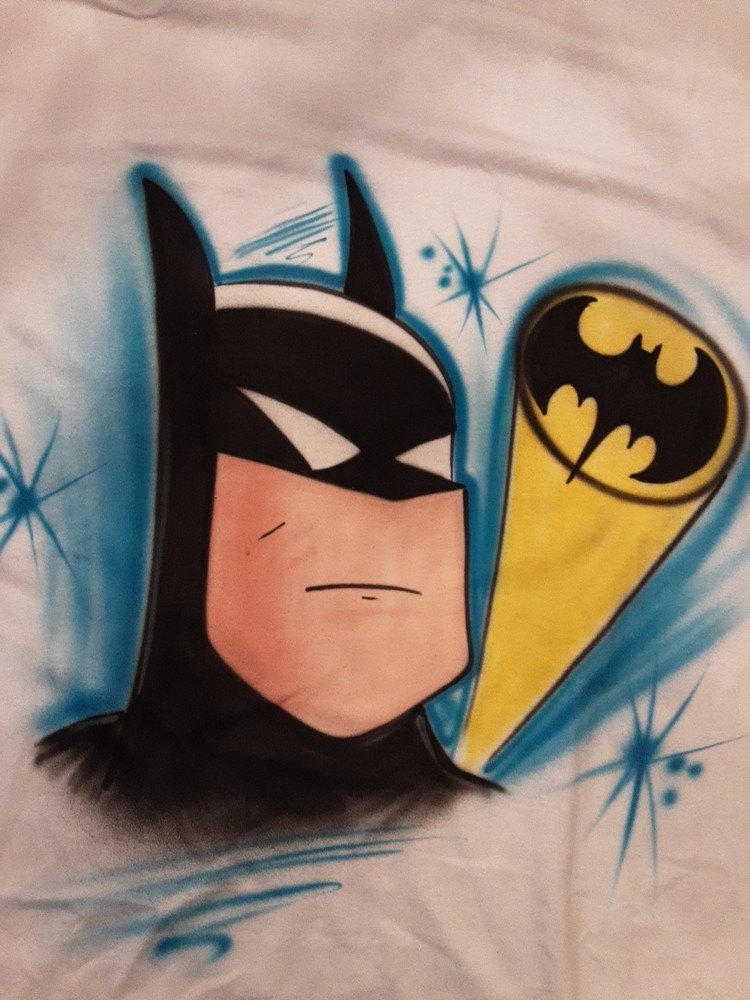 Batman Artist Drawn DC Comics. With Bat Signal, Never Worn