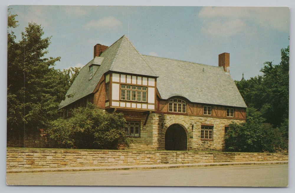 State View~Exterior of Tea House Audubon Park~Vintage Postcard