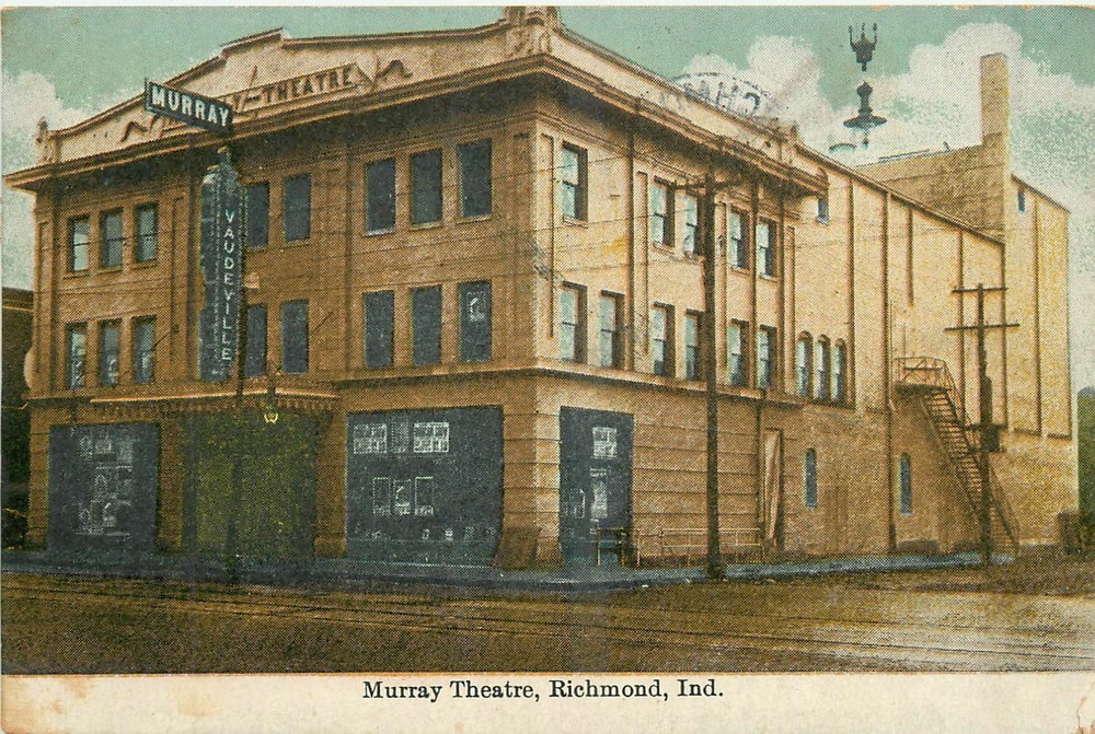 1910 Richmond Indiana Murray Theater occupation Postcard 26-3248