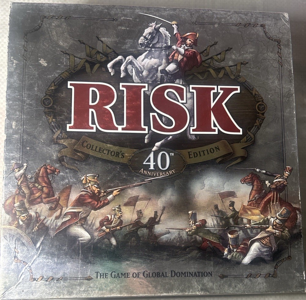 Risk 40th Anniversary Collector’s Edition 1999 w Certificate & Metal Armies