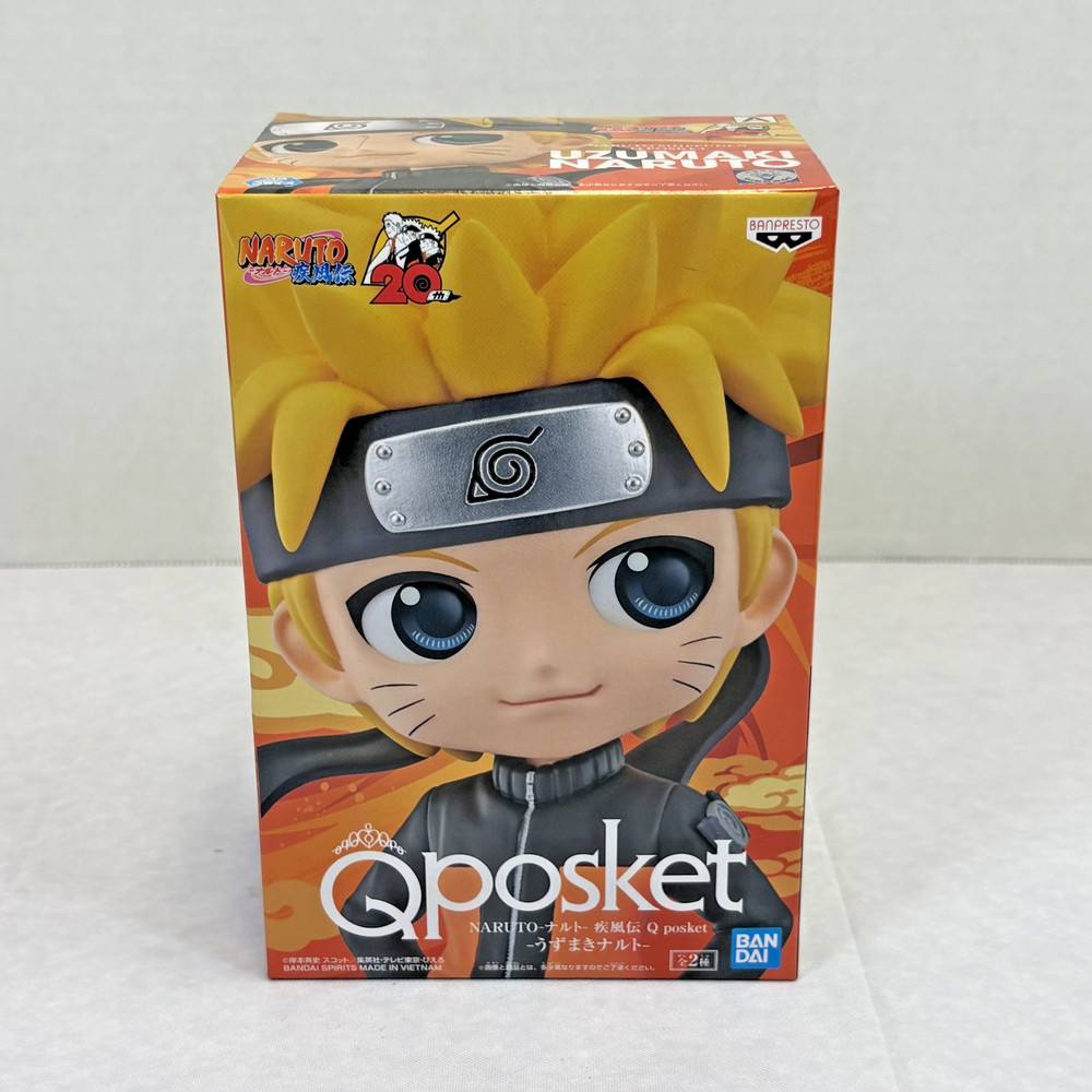 Banpresto Q Posket Naruto Shippuden Naruto Uzumaki Ver. A Figure NEW BOXED