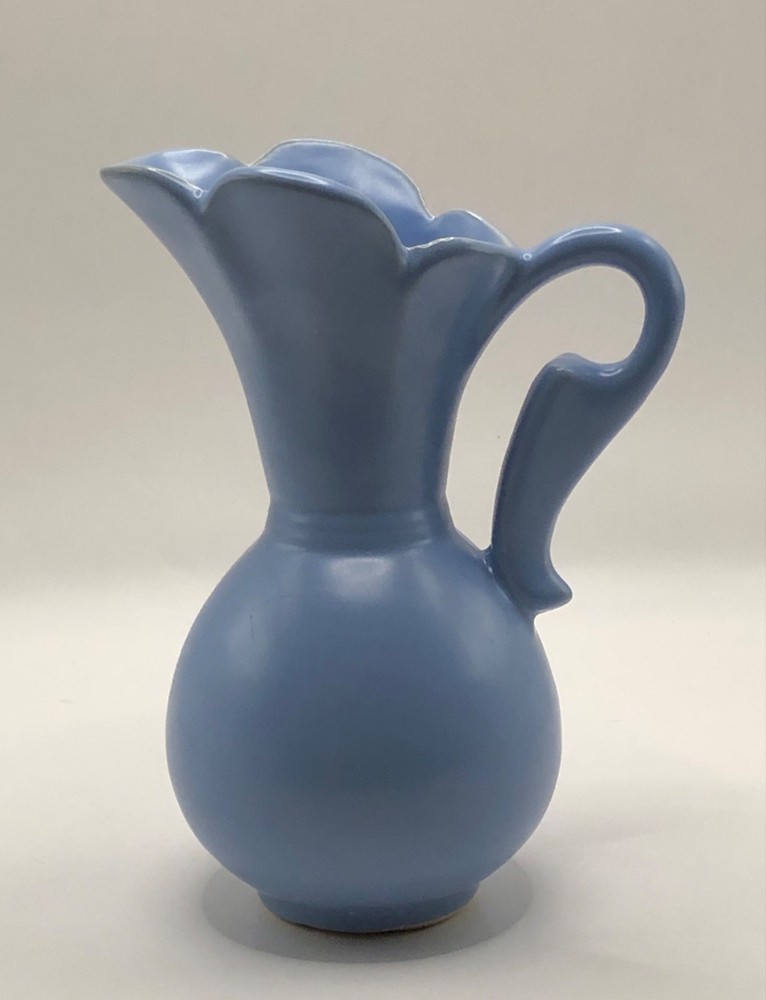 Vintage RumRill Red Wing Pottery 1930's 7 Inch Vase/Pitcher Blue