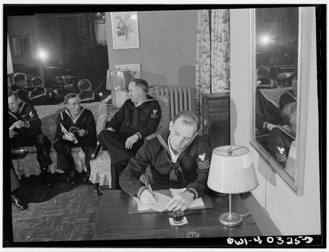 Photo:Washington D.C. 1940s United Nations Service Center Sailors Lounge