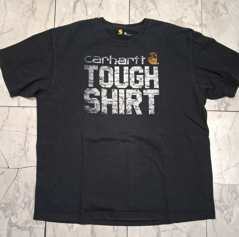 Carhartt Original Fit Black Touch Shirt Graphic Logo T-Shirt Men’s 2XL Crew Neck