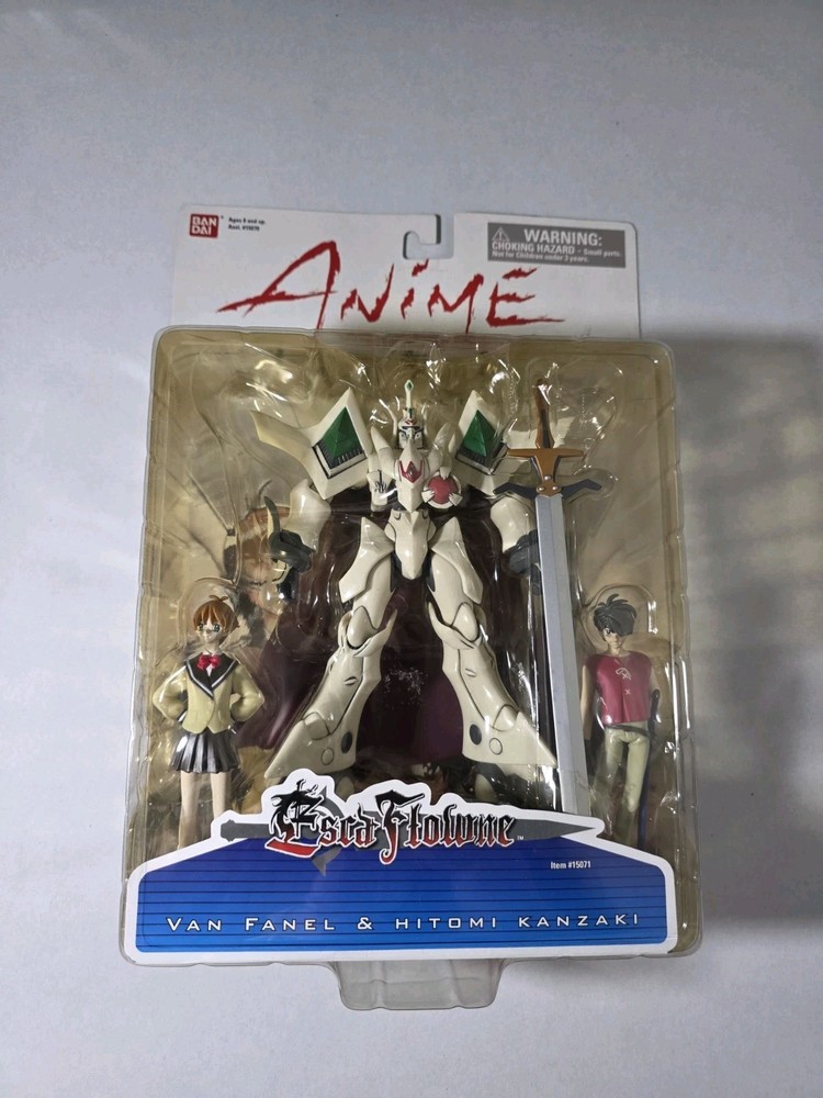 Escaflowne Van Fanel & Hitomi Kanzaki Figures Anime Bandai Vintage Rare NEW