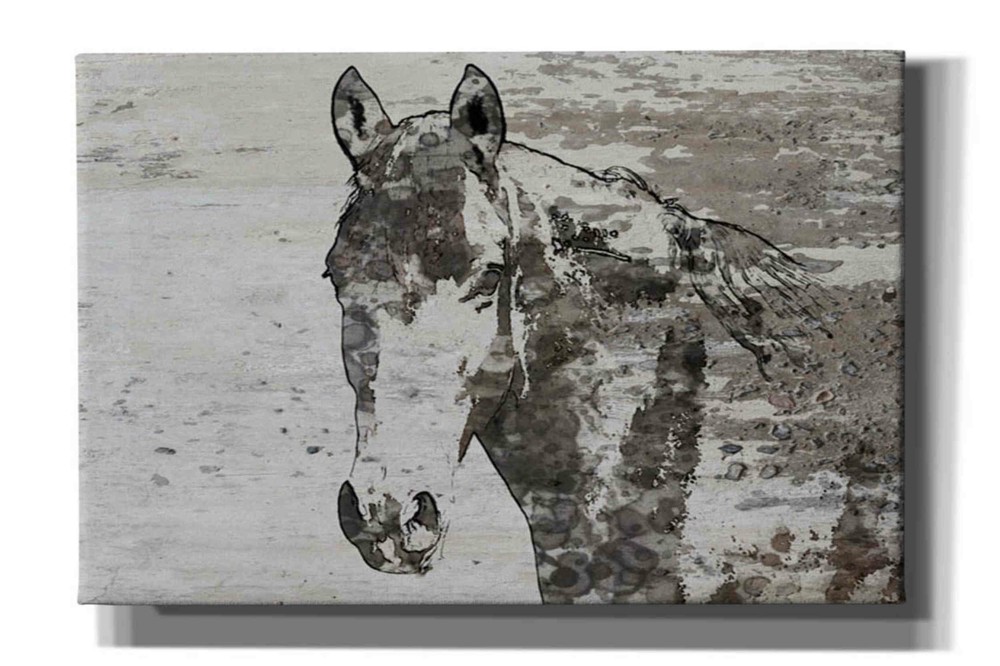Epic Graffiti 'Portrait of a Horse' by Irena Orlov, Giclee Canvas Wall Art