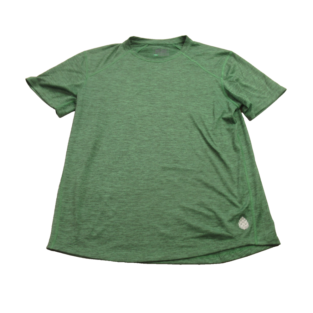 Stio Shirt Mens Medium Short Sleeve Crew Neck Outdoor Lightweight Workout Green