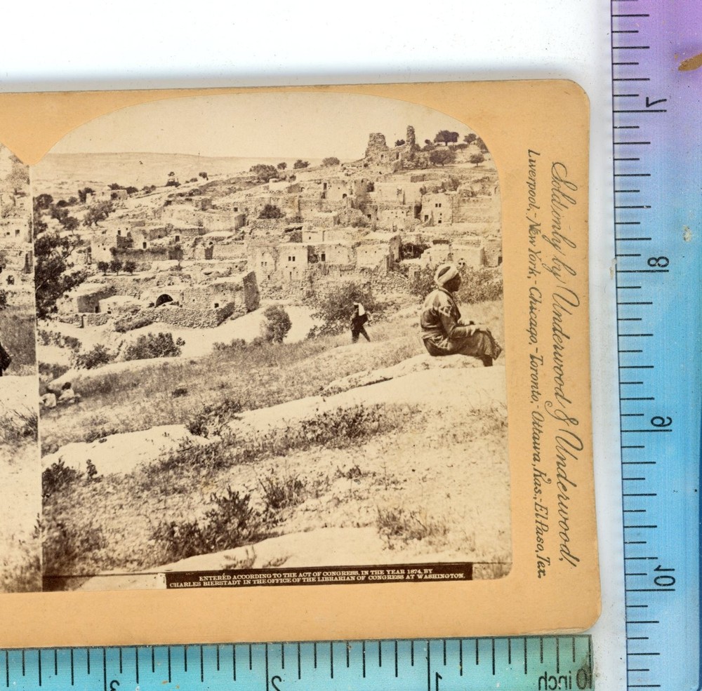 Panorama Bethany Palestine Underwood Stereoview