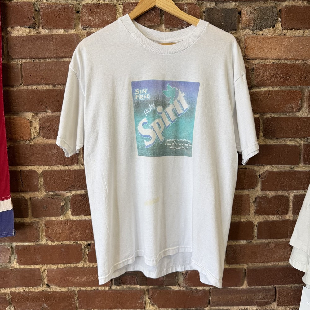 Vintage Christian Sprite Parody T Shirt Mens L