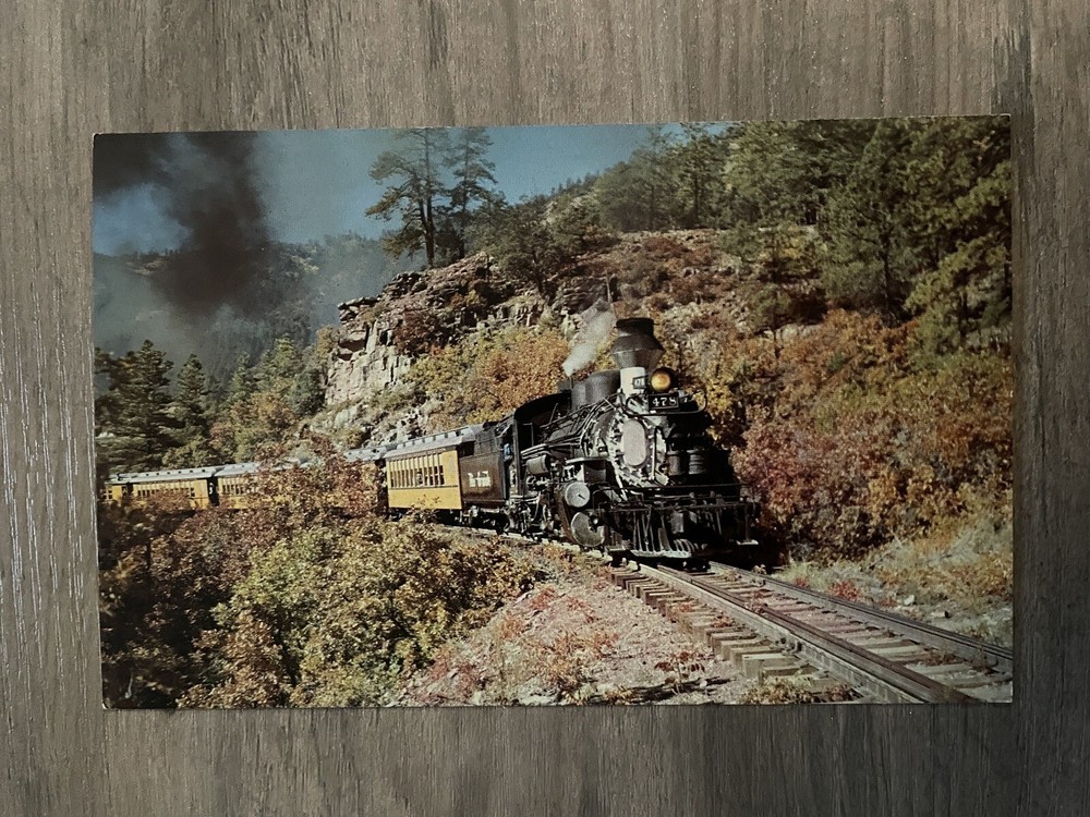 Railroad Train Denver Rio Grande Narrow Gauge Silverton Colorado Petley Postcard