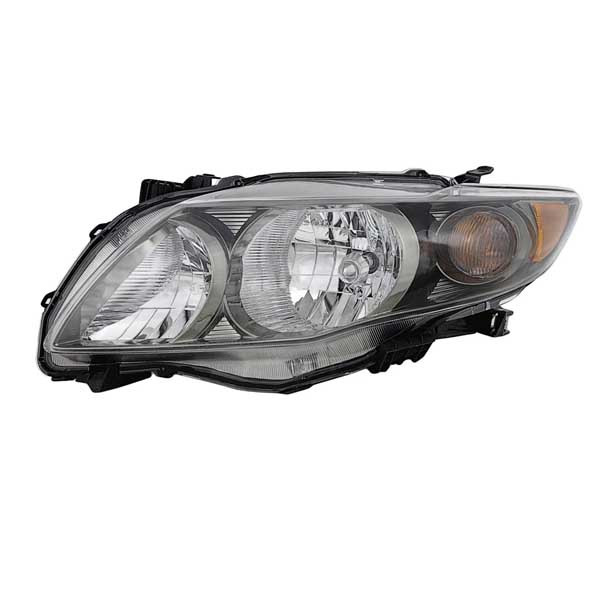 CAPA For 09-10 Corolla USA Built Headlight Headlamp Head Light w/Bulb Left Side