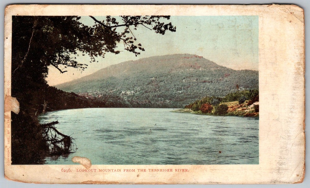 Antique Postcard Lookout Mountain View Chattanooga, TN 1900s