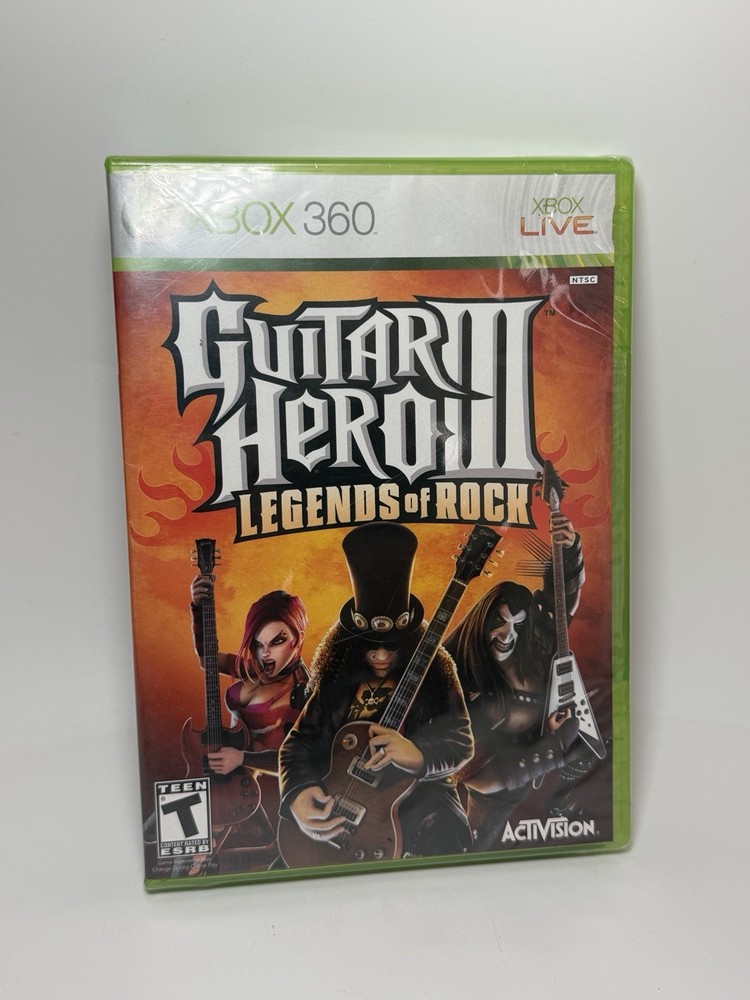 Guitar Hero III: Legends of Rock (Microsoft Xbox 360, 2007) Brand New Sealed