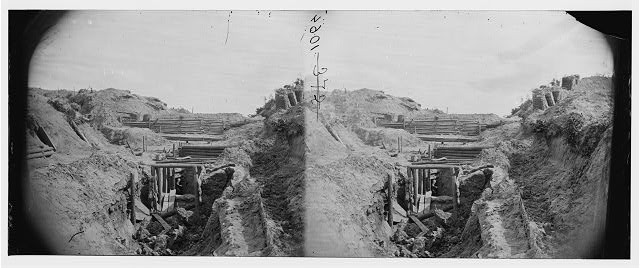 Petersburg Virginia Confederate Fort McGilvery 1865 Civil War Earthworks