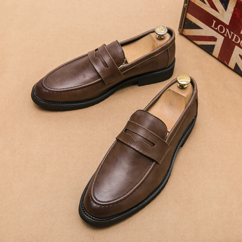 New Classic Formal Shoes PU Leather Lightweight Outdoor Shoes Business Shoes