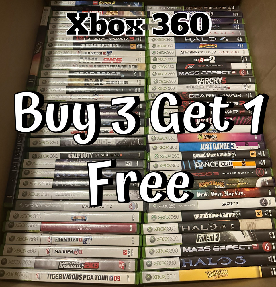 Buy 3 Get 1 Free -Microsoft Xbox 360 - Video Game Lot - Pick & Choose 📦