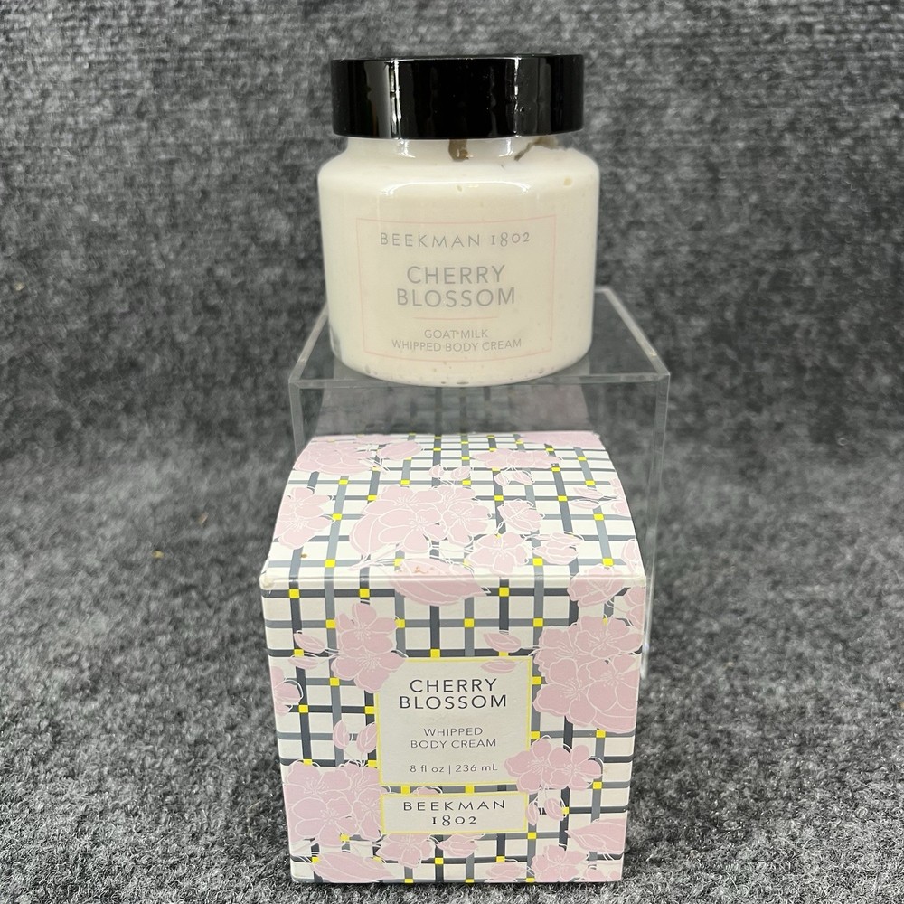 Beekman 1802 Cherry Blossom Whipped Goat Milk Body Cream 8oz New Sealed